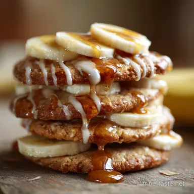 Cookies L&eacute;gers &agrave; la Banane : Recette Light et Moelleuse au Yaourt Grec Fiche recette