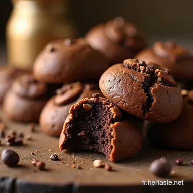 Recette Cookies aux P&eacute;pites de Chocolat Ultra Moelleux M&eacute;thode Facile Fiche recette