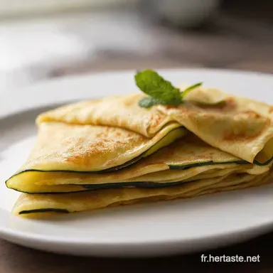 Cr&ecirc;pes Courgette Recette Facile LAp&eacute;ro Chic Sain Fiche recette