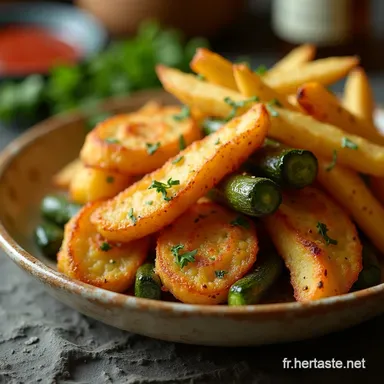 Courgettes R&ocirc;ties &agrave; lAir Fryer Croustillantes en 15 Min Fiche recette