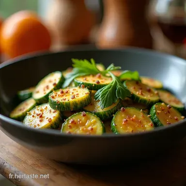 Courgettes Saut&eacute;es Faciles Secret dune Ma Recette Proven&ccedil;ale Fiche recette