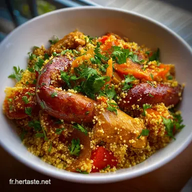 Couscous Poulet Merguez Traditionnel Oven-Only Fluffy Fiche recette