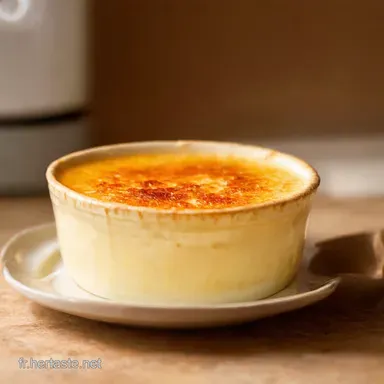 Recette Simple et Rapide Cr&egrave;me Br&ucirc;l&eacute;e Potimarron Express Fiche recette