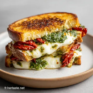 Croque Monsieur M&eacute;diterran&eacute;en en 25 Min Fiche recette