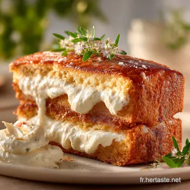 Croquemonsieur Sucr&eacute; La recette facile Brioche Mascarpone