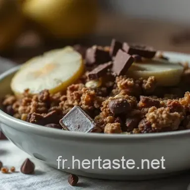 Mon Crumble aux Poires Chocolat : Un Doux R&eacute;veil Automnal