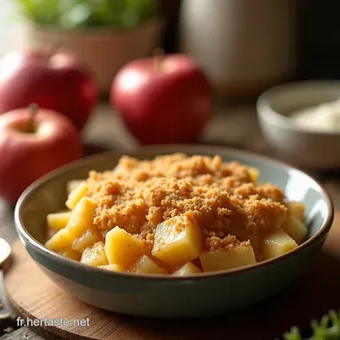 Crumble aux Pommes Express Recette Simple et Rapide Fiche recette