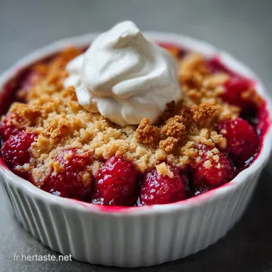 Crumble Aux Framboises en 50 Minutes Fiche recette