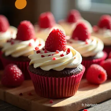 Recette Cupcakes Framboise Chocolat Blanc Le Go&ucirc;ter Parfait Fiche recette