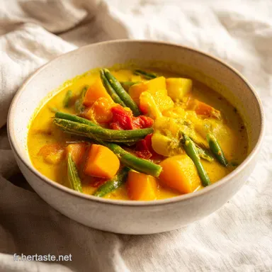 Curry de L&eacute;gumes Indien au Lait de Coco