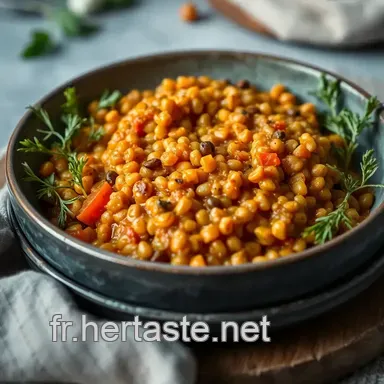 Temps cuisson lentille corail : Mon Dahl Onctueux &agrave; la Mijoteuse ! Fiche recette