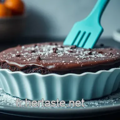D&eacute;licieux G&acirc;teau au Chocolat: La Magie de la Spatule en Silicone