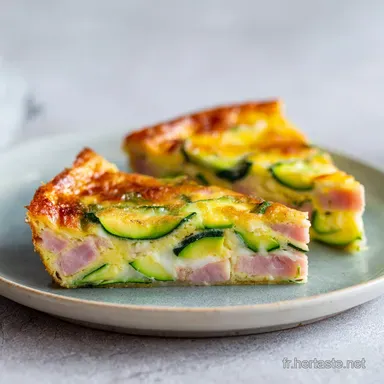 Flan Courgettes Jambon pour 4 Personnes