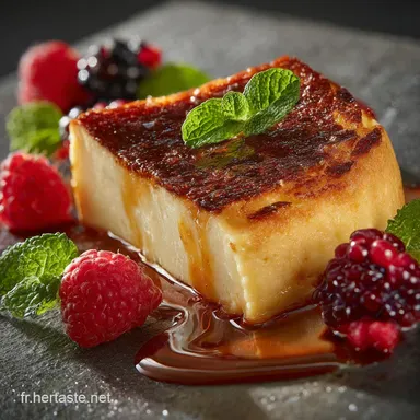 Le Flan P&acirc;tissier L&eacute;ger Sans P&acirc;te Onctuosit&eacute; de Boulangerie Fiche recette