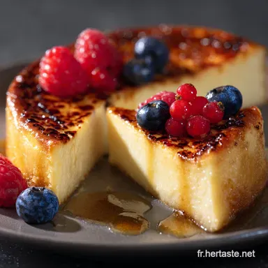 Flan P&acirc;tissier L&eacute;ger Sans P&acirc;te Recette Vanille Cr&eacute;meuse Z&eacute;ro Cro&ucirc;te Fiche recette