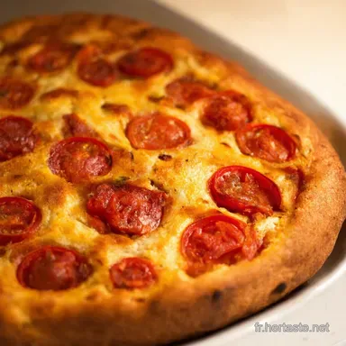 Focaccia Tomates Chorizo Ma Recette Facile et Ensoleill&eacute;e Fiche recette