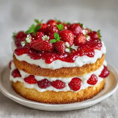 Fraisier Sans Cuisson au Mascarpone Fiche recette