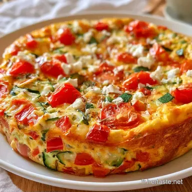 Frittata M&eacute;diterran&eacute;enne pour 6 Personnes Fiche recette
