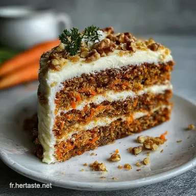 G&acirc;teau &agrave; la Carotte Moelleux Pour 8 Personnes Fiche recette