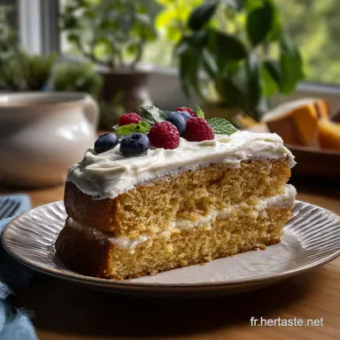 Recette de G&acirc;teau Blanc Moelleux avec Gla&ccedil;age &agrave; la Cr&egrave;me Ready in 30 Min