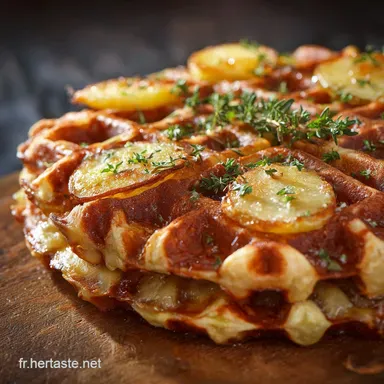 Gaufres aux Pommes de Terre : la recette sal&eacute;e rustique et ultra-croustillante