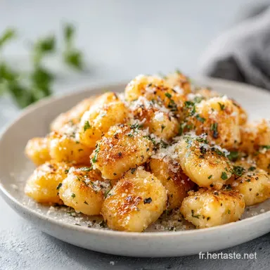 Gnocchi Croustillants au Parmesan et Ail Air Fryer Fiche recette