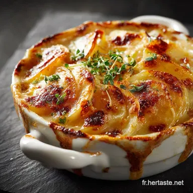Gratin de pomme de terre &agrave; lAbondance Recette cr&eacute;meuse de Savoie Fiche recette