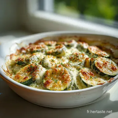 Gratin de Courgettes Italien : Recette Fondante pour 4 Personnes Fiche recette