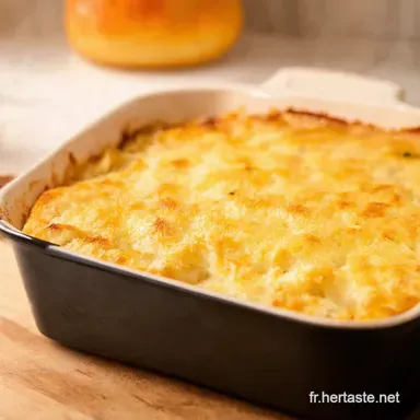 Recette Simple et Rapide Gratin de P&acirc;tes Familial Facile Fiche recette