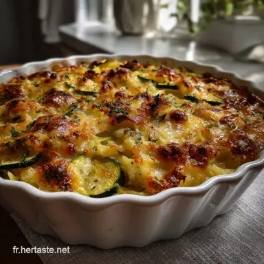 Gratin Lger de Ptes aux Courgettes: Velout&eacute; et Sans Culpabilit&eacute; Fiche recette