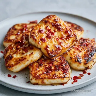 Halloumi &Agrave; La Po&ecirc;le au Miel Fiche recette