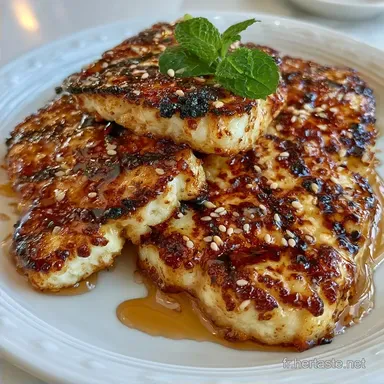 Halloumi Grill&eacute; au Miel en 10 Minutes