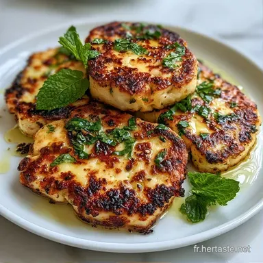 Halloumi Grill&eacute; Simple en 15 Minutes Fiche recette