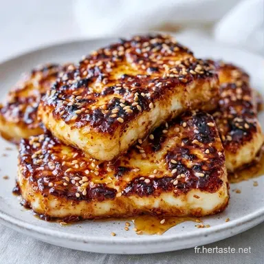 Halloumi R&ocirc;ti Au Miel Croustillant Fiche recette