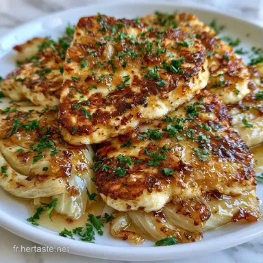 Halloumi R&ocirc;ti Citron Fenouil au Miel Fiche recette
