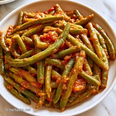 Haricots Verts Brais&eacute;s Aux Tomates Fiche recette