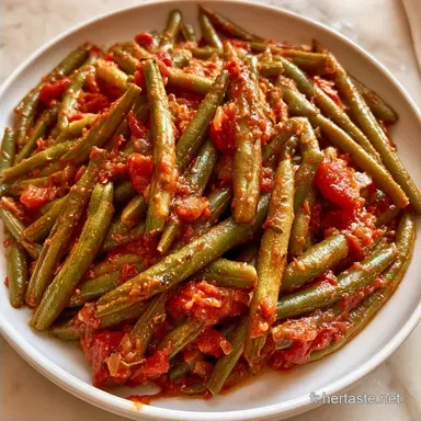Haricots Verts Brais&eacute;s Aux Tomates