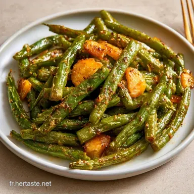Haricots Verts Chinois pour 4 Portions Fiche recette