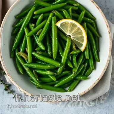 Haricots Verts Sautés à l'Ail et au Citron : Temps Cuisson Parfait ! Fiche recette