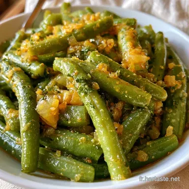 Haricots Verts Saut&eacute;s En 20 Minutes Fiche recette