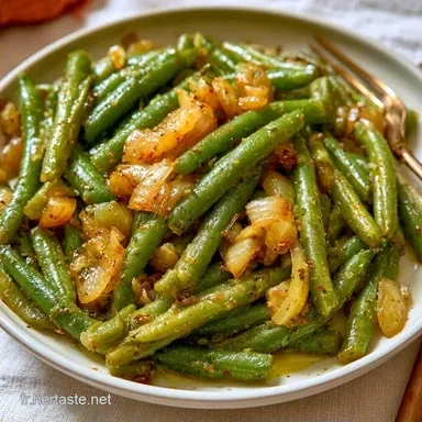 Haricots Verts Saut&eacute;s pour 4 Personnes