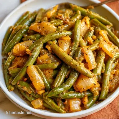 Recette Rapide Haricots Verts Saut&eacute;s Fiche recette