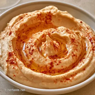 Houmous Libanais L&eacute;ger en 10 Minutes Fiche recette