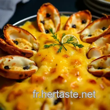 Huitres Gratin&eacute;es au Four : Un D&eacute;lice de la Mer &agrave; Partager Fiche recette
