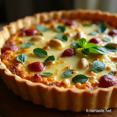 Recette Tarte Sal&eacute;e Ch&egrave;vre&Eacute;pinards Le Croustillant Parfait Fiche recette