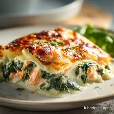Lasagnes Au Saumon Et &Eacute;pinards: 45 Min
