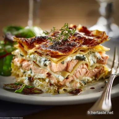 Lasagnes au Saumon Poireaux et Chèvre Recette Gourmande et Crémeuse