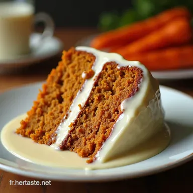 Carrot Cake Moelleux aux Noix et Gla&ccedil;age Cr&eacute;m&eacute; Fiche recette