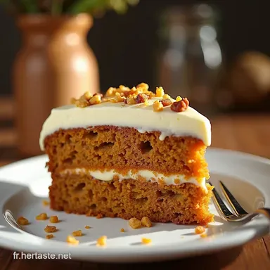 Carrot Cake Moelleux Infaillible au Gla&ccedil;age Maison Fiche recette