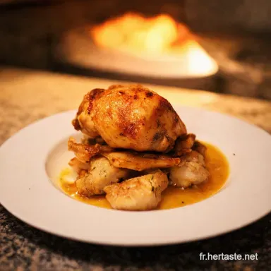 Poulet au Four Cuisson Facile Le Secret dun R&ocirc;ti Parfait Fiche recette
